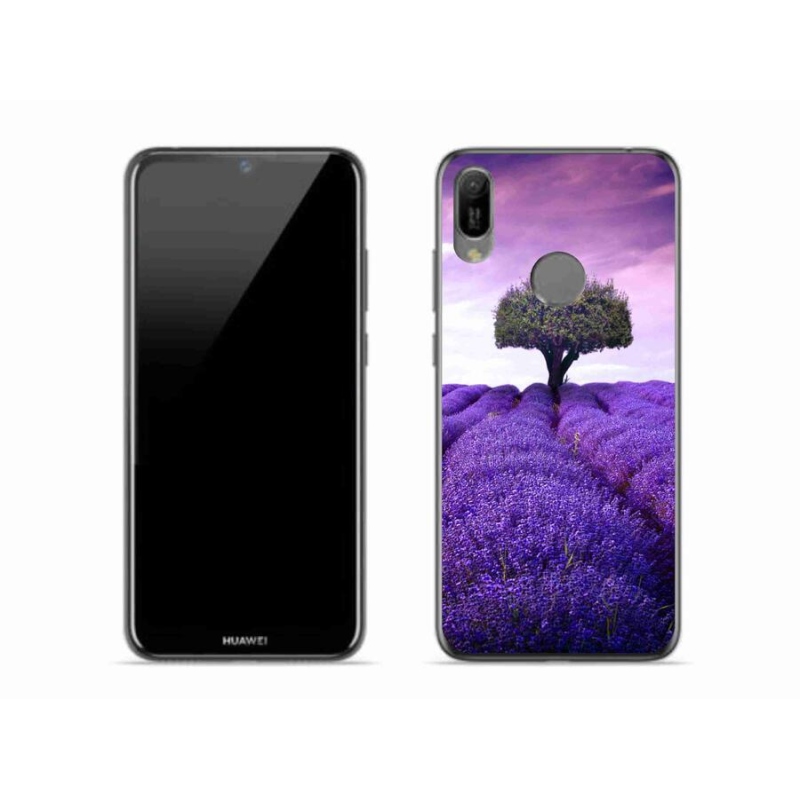 Gélový kryt mmCase na mobil Huawei Y6 (2019) - levanduľová lúka