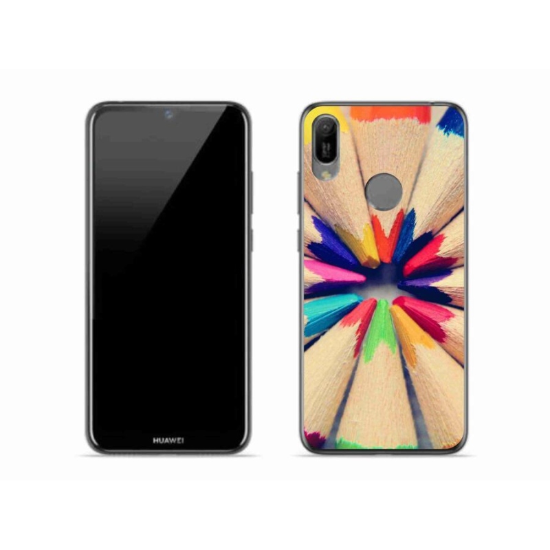 Gélový kryt mmCase na mobil Huawei Y6 (2019) - pastelky