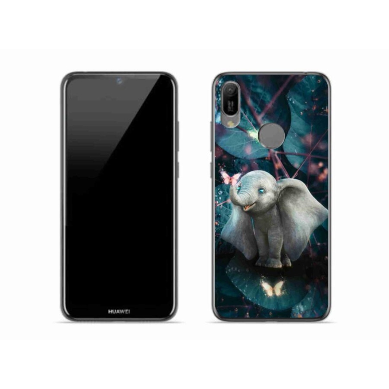 Gélový kryt mmCase na mobil Huawei Y6 (2019) - roztomilý slon