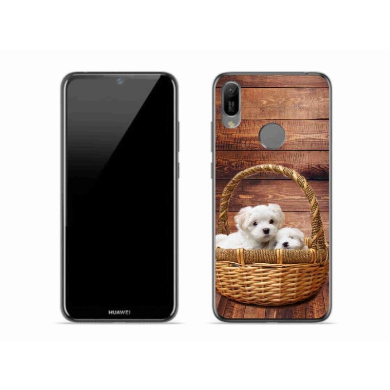 Gélový kryt mmCase na mobil Huawei Y6 (2019) - šteniatka