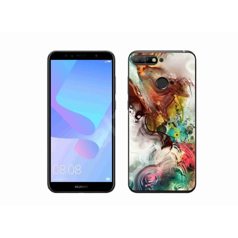 Gélový kryt mmCase na mobil Huawei Y6 Prime (2018) - abstrakt 1