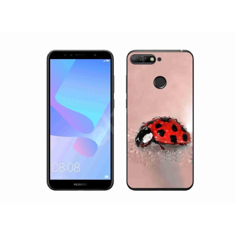 Gélový kryt mmCase na mobil Huawei Y6 Prime (2018) - lienka