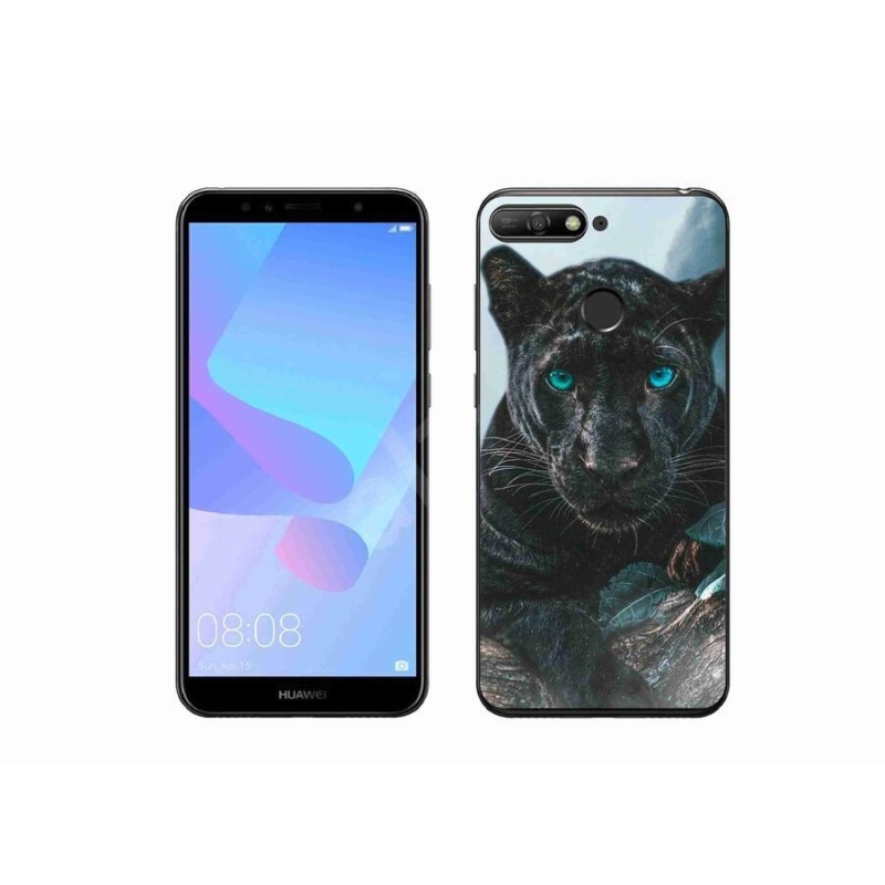 Gélový kryt mmCase na mobil Huawei Y6 Prime (2018) - čierny panter