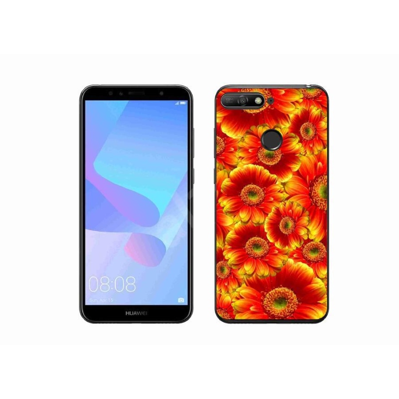 Gélový kryt mmCase na mobil Huawei Y6 Prime (2018) - gerbera 1