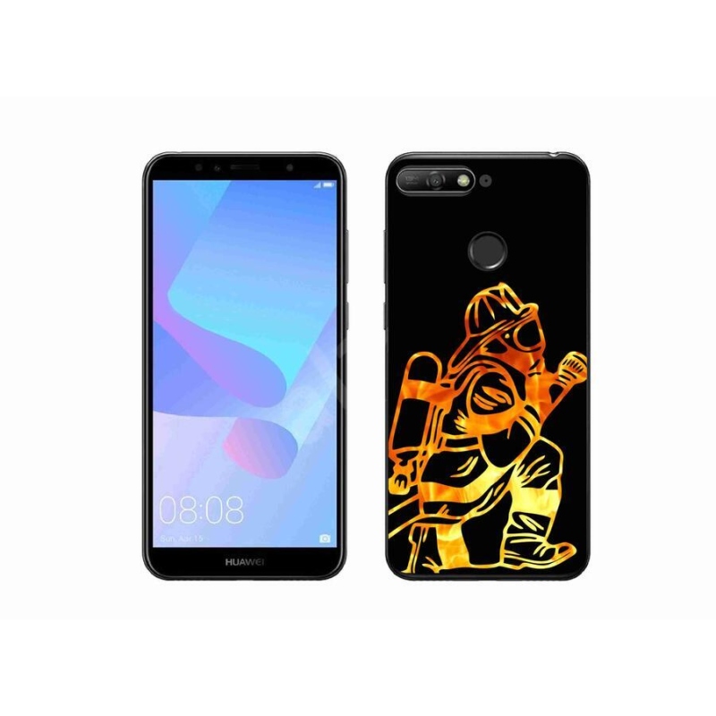 Gélový kryt mmCase na mobil Huawei Y6 Prime (2018) - hasič 1