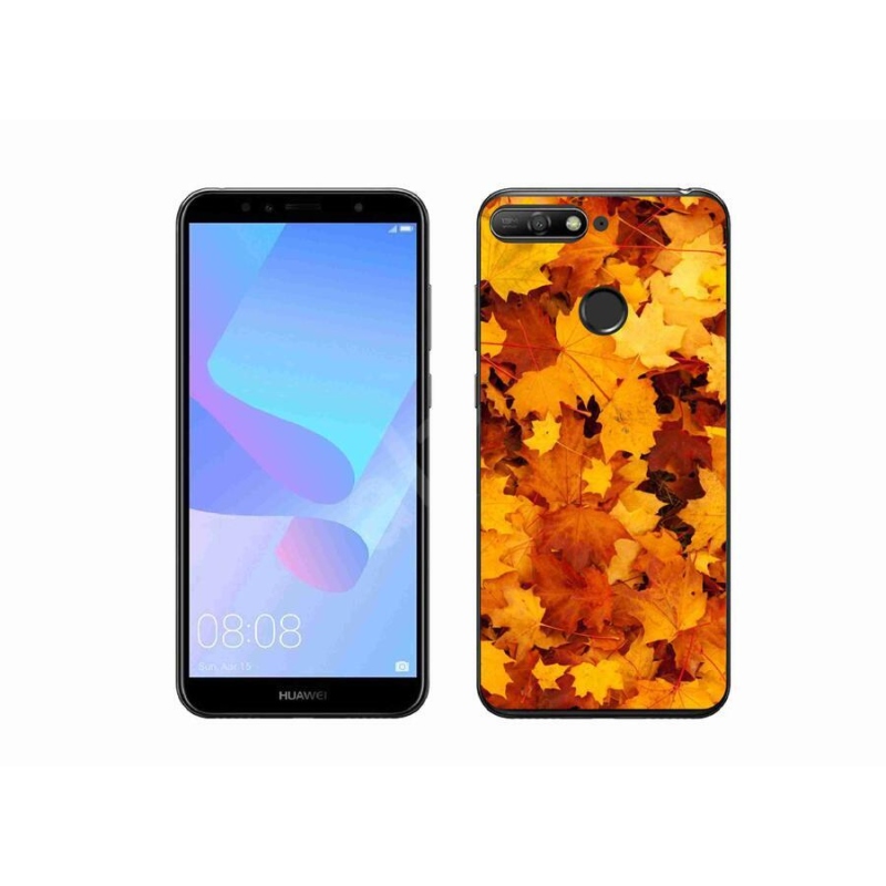 Gélový kryt mmCase na mobil Huawei Y6 Prime (2018) - javorové listy