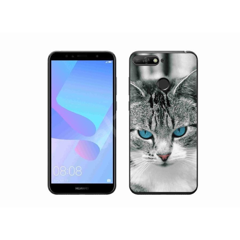 Gélový kryt mmCase na mobil Huawei Y6 Prime (2018) - mačacie pohľad 1