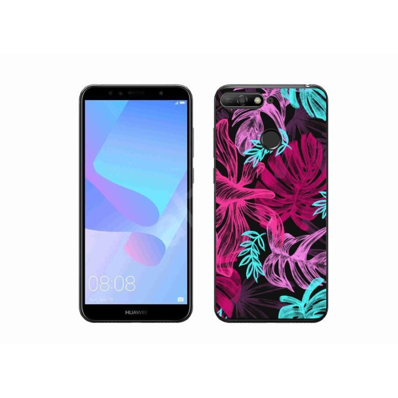 Gélový kryt mmCase na mobil Huawei Y6 Prime (2018) - kvety 1