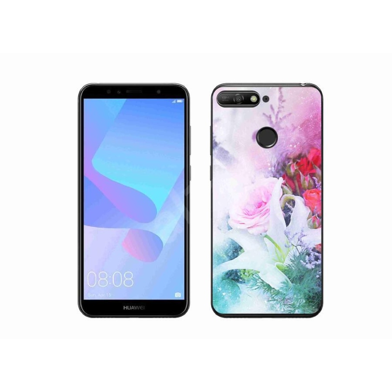 Gélový kryt mmCase na mobil Huawei Y6 Prime (2018) - kvety 4