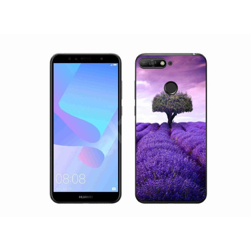 Gélový kryt mmCase na mobil Huawei Y6 Prime (2018) - levanduľová lúka