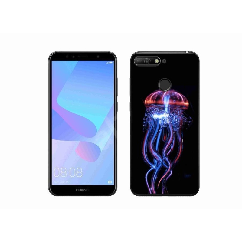 Gélový kryt mmCase na mobil Huawei Y6 Prime (2018) - medúza