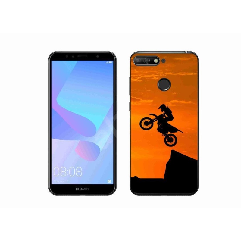 Gélový kryt mmCase na mobil Huawei Y6 Prime 2018 - motocross