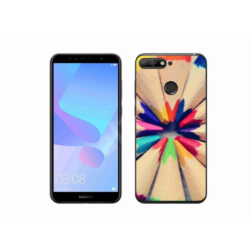 Gélový kryt mmCase na mobil Huawei Y6 Prime 2018 - pastelky