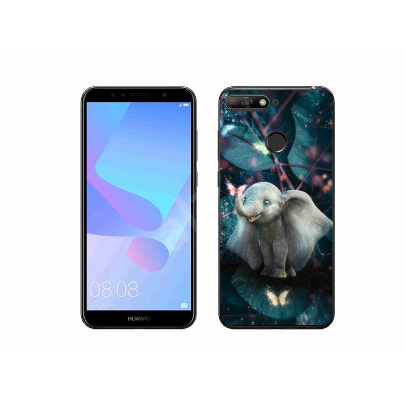 Gélový kryt mmCase na mobil Huawei Y6 Prime 2018 - roztomilý slon