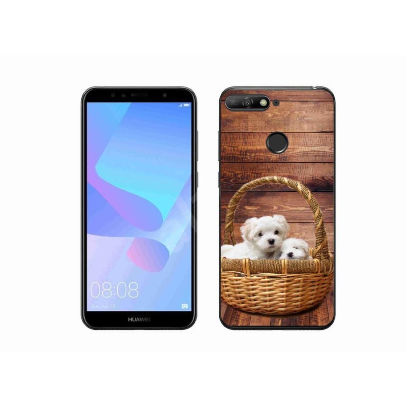 Gélový kryt mmCase na mobil Huawei Y6 Prime (2018) - šteniatka