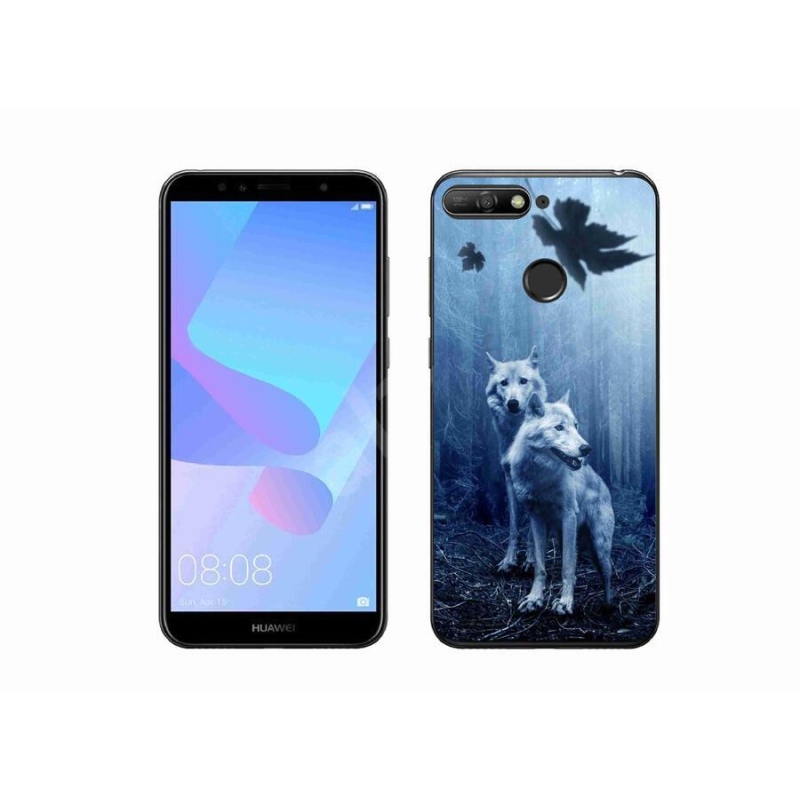 Gélový kryt mmCase na mobil Huawei Y6 Prime 2018 - vlci v lese