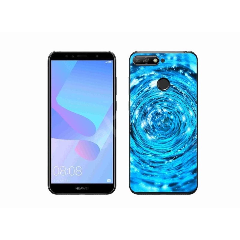 Gélový kryt mmCase na mobil Huawei Y6 Prime 2018 - vodný vír