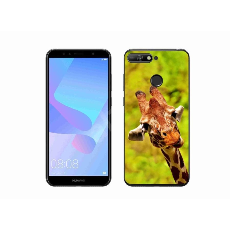 Gélový kryt mmCase na mobil Huawei Y6 Prime (2018) - žirafa