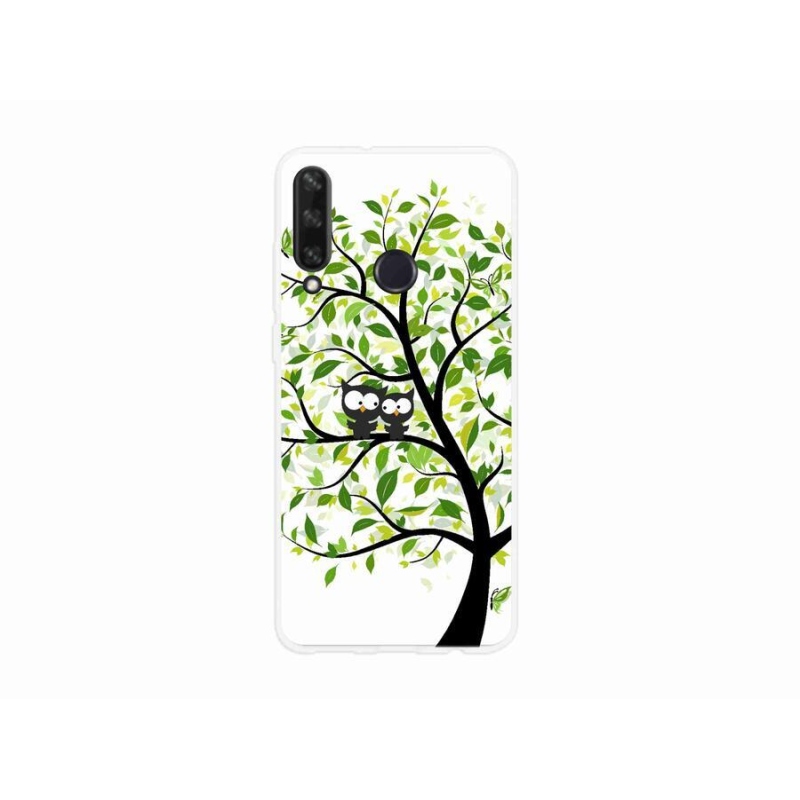 Gélový kryt mmCase na mobil Huawei Y6p - malej sovy na strome