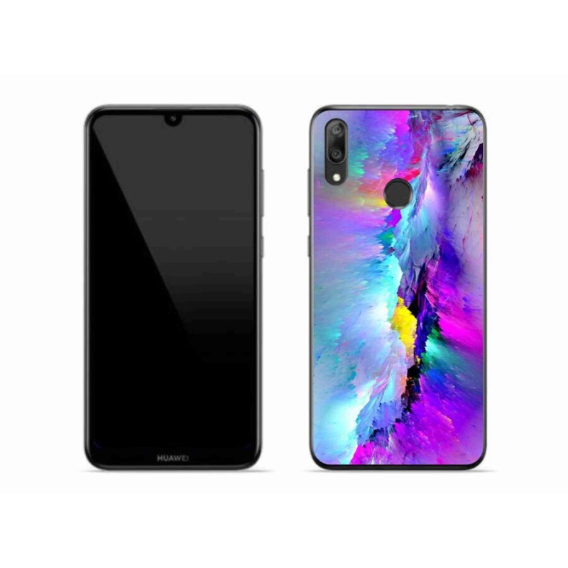 Gélový kryt mmCase na mobil Huawei Y7 (2019) - abstrakt