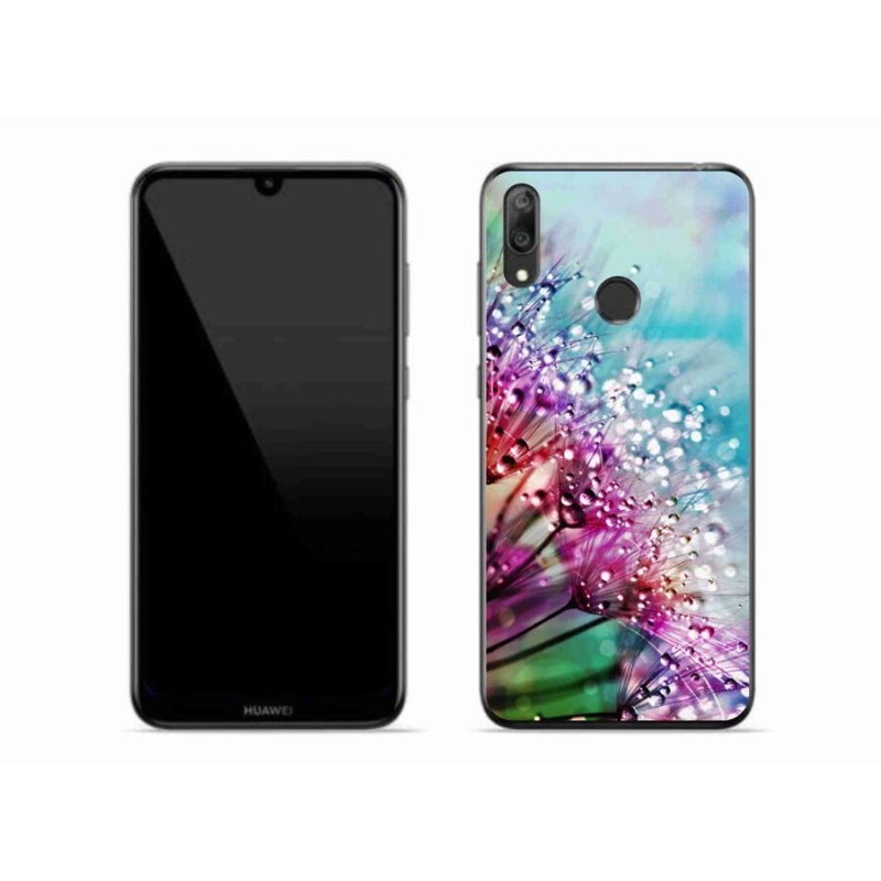 Gélový kryt mmCase na mobil Huawei Y7 (2019) - farebné kvety