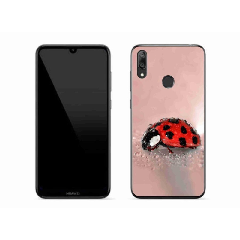 Gélový kryt mmCase na mobil Huawei Y7 (2019) - lienka