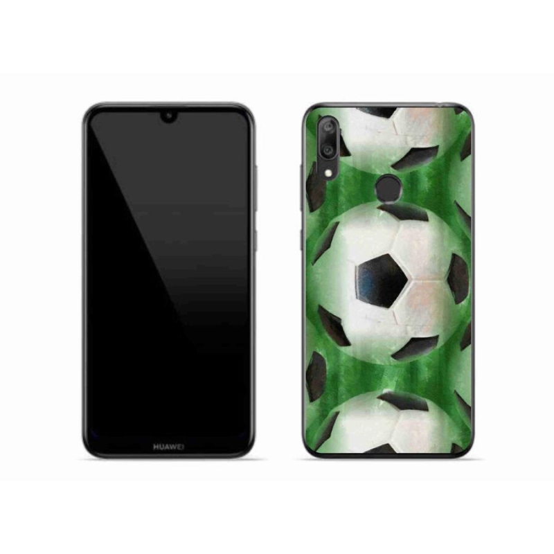 Gélový kryt mmCase na mobil Huawei Y7 (2019) - futbalová lopta