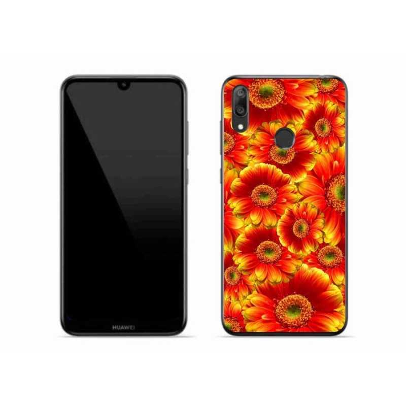 Gélový kryt mmCase na mobil Huawei Y7 (2019) - gerbera 1