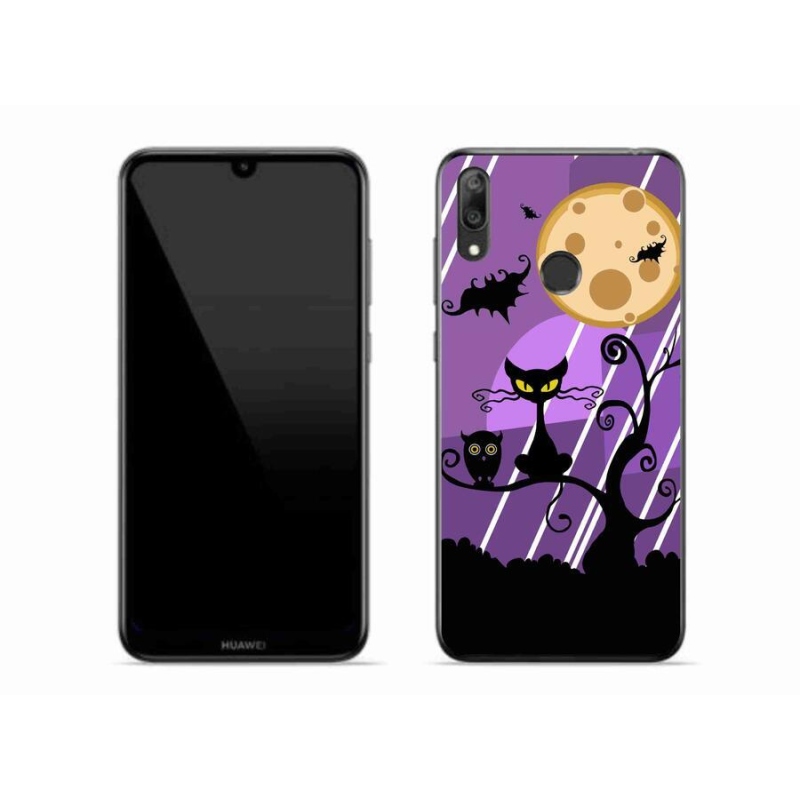 Gélový kryt mmCase na mobil Huawei Y7 (2019) - halloween