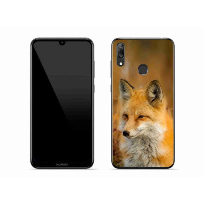 Gélový kryt mmCase na mobil Huawei Y7 (2019) - líška