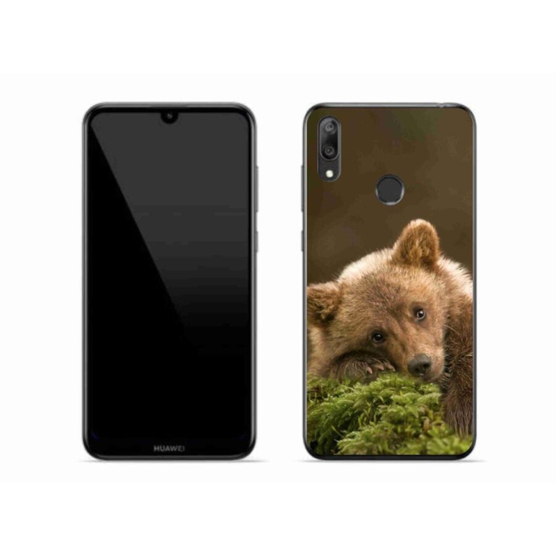 Gélový kryt mmCase na mobil Huawei Y7 (2019) - medveď