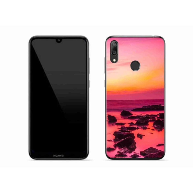 Gélový kryt mmCase na mobil Huawei Y7 (2019) - more a žiara