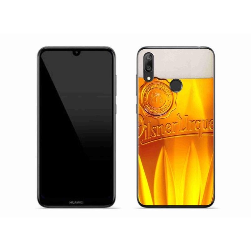 Gélový kryt mmCase na mobil Huawei Y7 (2019) - pivo