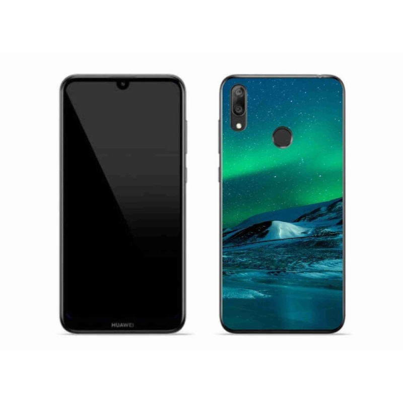 Gélový kryt mmCase na mobil Huawei Y7 (2019) - polárna žiara