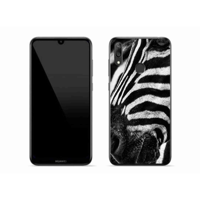 Gélový kryt mmCase na mobil Huawei Y7 (2019) - zebra