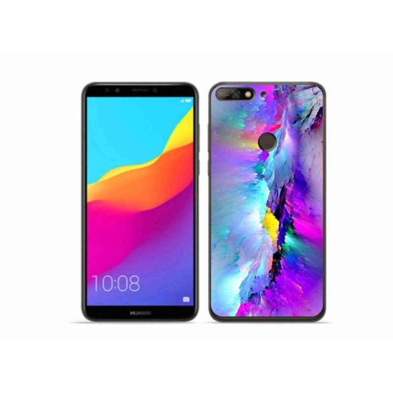 Gélový kryt mmCase na mobil Huawei Y7 Prime (2018) - abstrakt