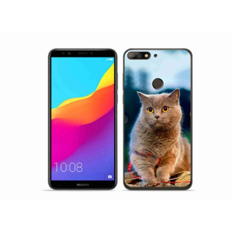 Gélový kryt mmCase na mobil Huawei Y7 Prime (2018) - britská modrá 2