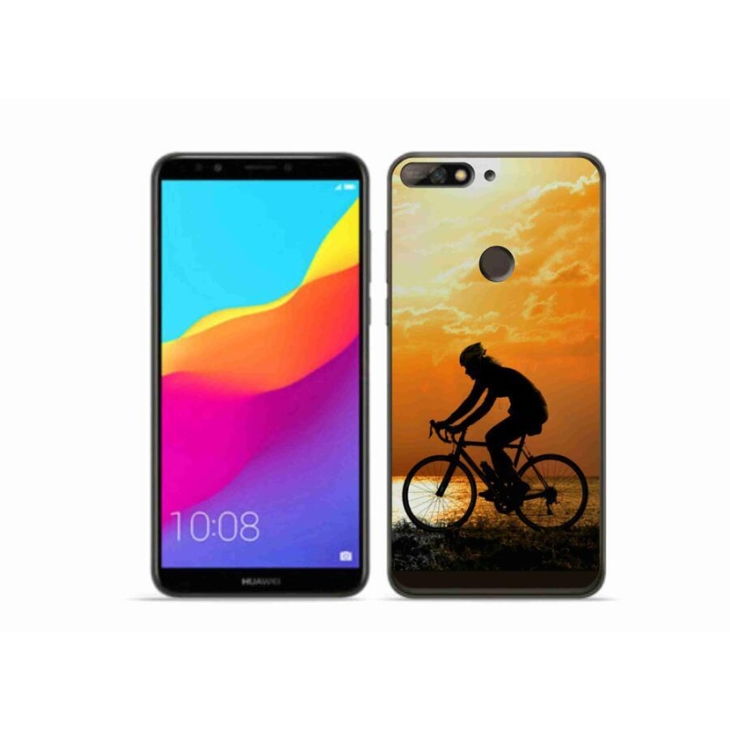 Gélový kryt mmCase na mobil Huawei Y7 Prime (2018) - cyklovýlety