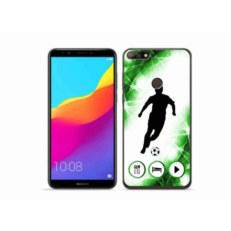 Gélový kryt mmCase na mobil Huawei Y7 Prime (2018) - futbalista