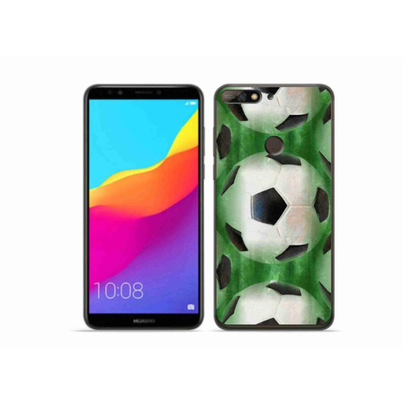 Gélový kryt mmCase na mobil Huawei Y7 Prime (2018) - futbalová lopta