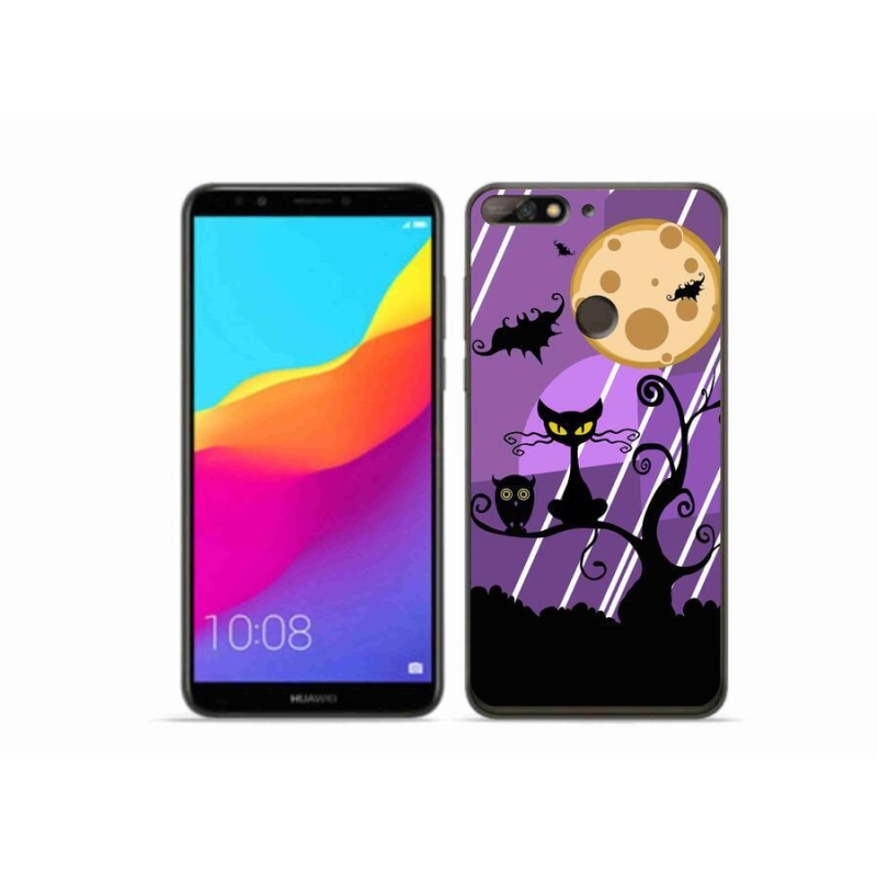 Gélový kryt mmCase na mobil Huawei Y7 Prime (2018) - halloween