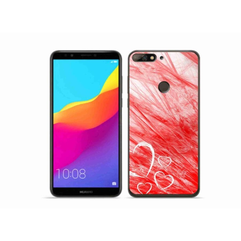 Gélový kryt mmCase na mobil Huawei Y7 Prime (2018) - heart