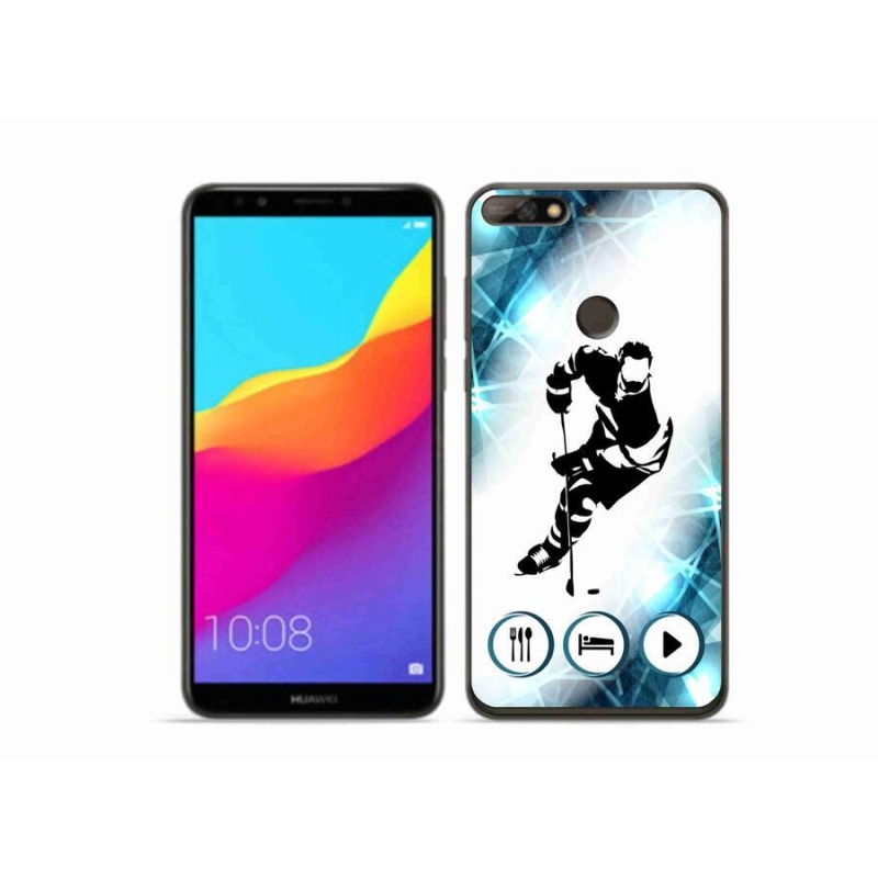 Gélový kryt mmCase na mobil Huawei Y7 Prime (2018) - hokej 1