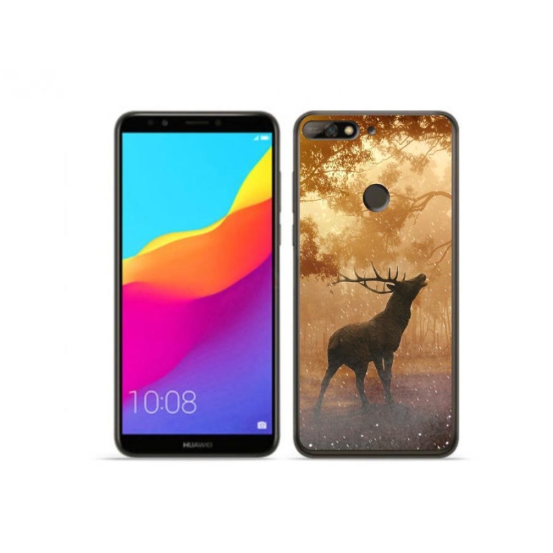 Gélový kryt mmCase na mobil Huawei Y7 Prime (2018) - jeleň v ruji