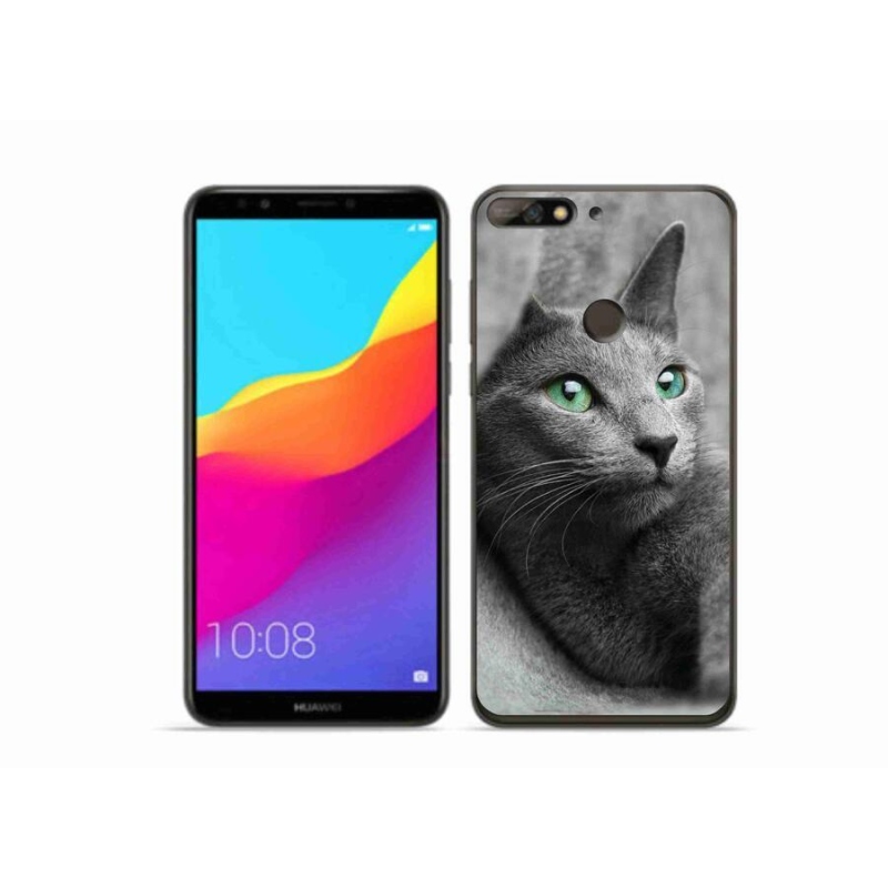 Gélový kryt mmCase na mobil Huawei Y7 Prime (2018) - mačka 2