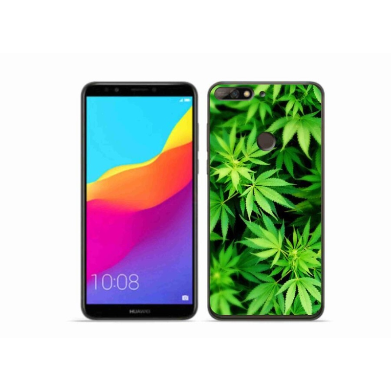 Gélový kryt mmCase na mobil Huawei Y7 Prime (2018) - konope 3