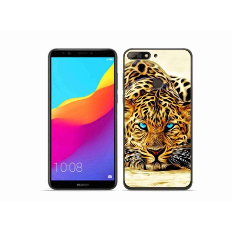 Gélový kryt mmCase na mobil Huawei Y7 Prime (2018) - kreslený tiger