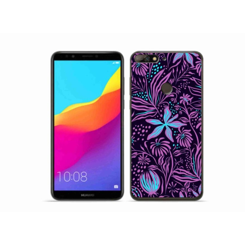 Gélový kryt mmCase na mobil Huawei Y7 Prime (2018) - kvety 2