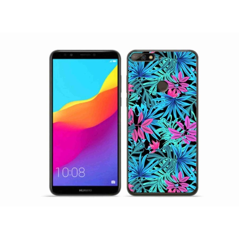 Gélový kryt mmCase na mobil Huawei Y7 Prime (2018) - kvety 3