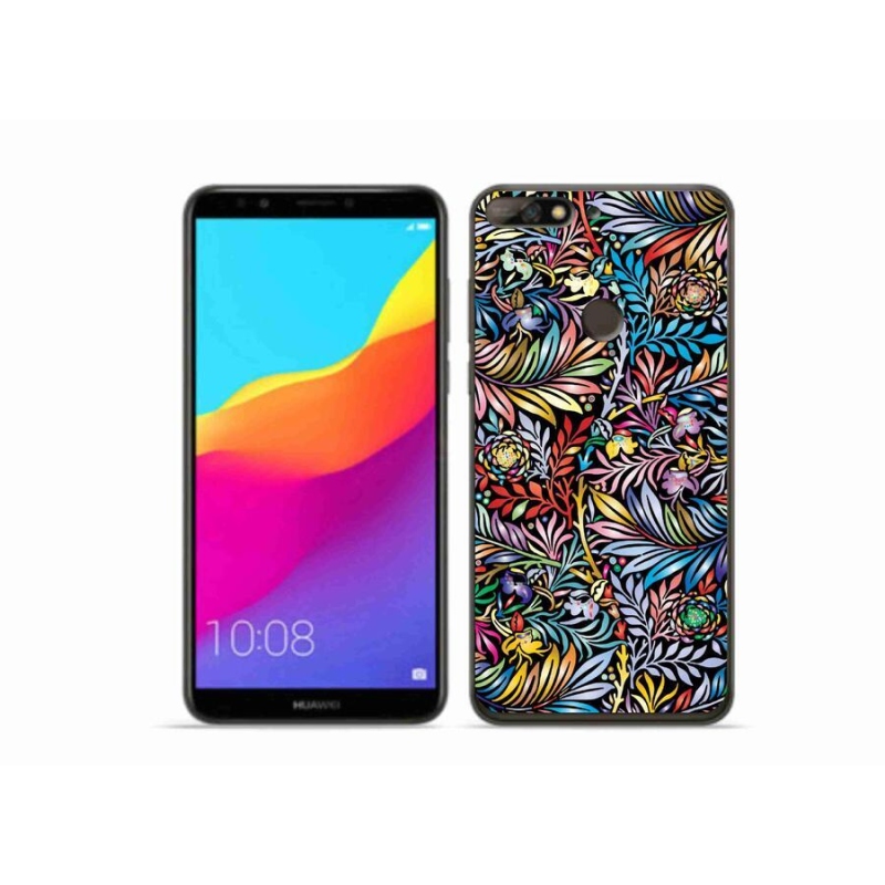 Gélový kryt mmCase na mobil Huawei Y7 Prime (2018) - kvety 5